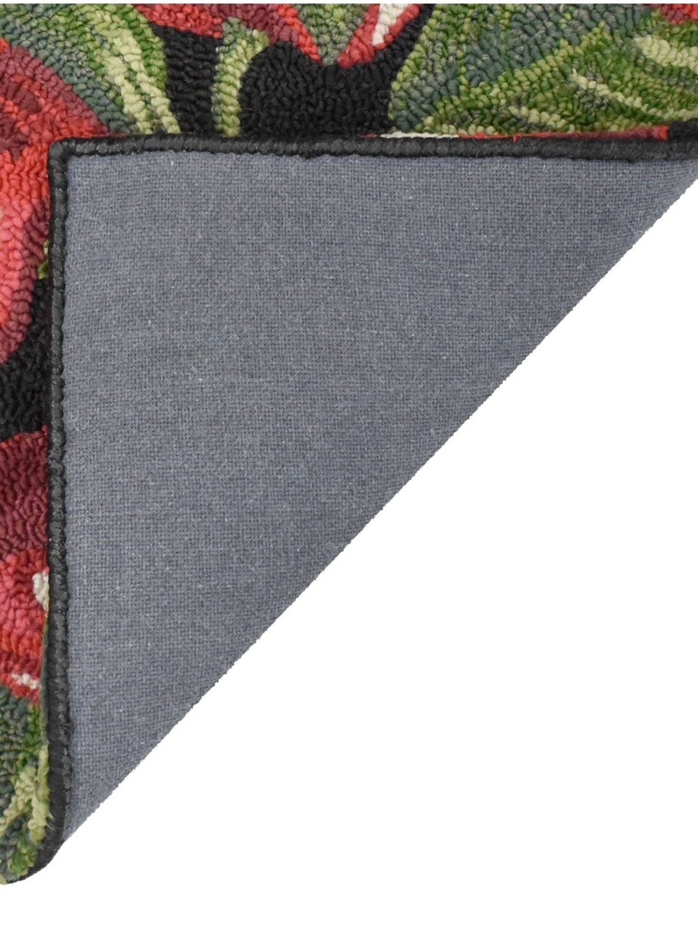 Spring Hooked Accent Rug Red Cherry Pattern - Picture 3 of 4